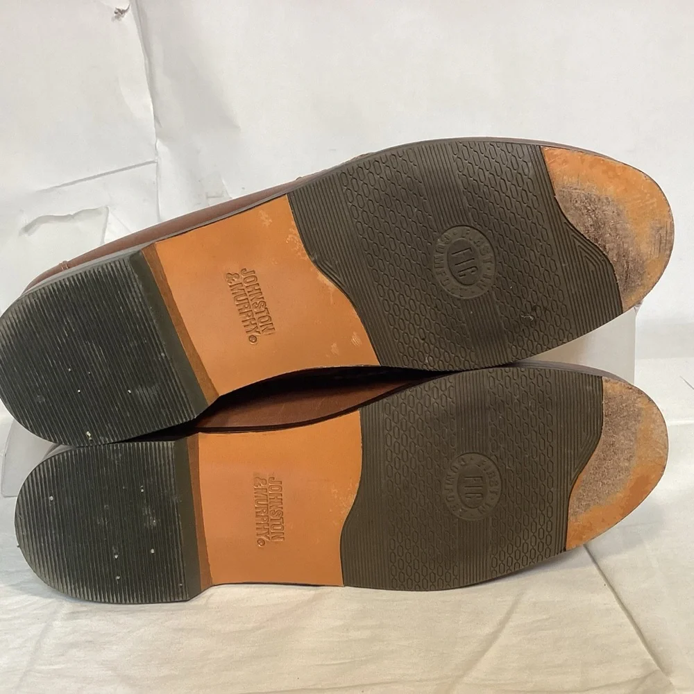Brown Leather Tassel Loafers By Johnston & Murphy Men’s size 8 1/2
